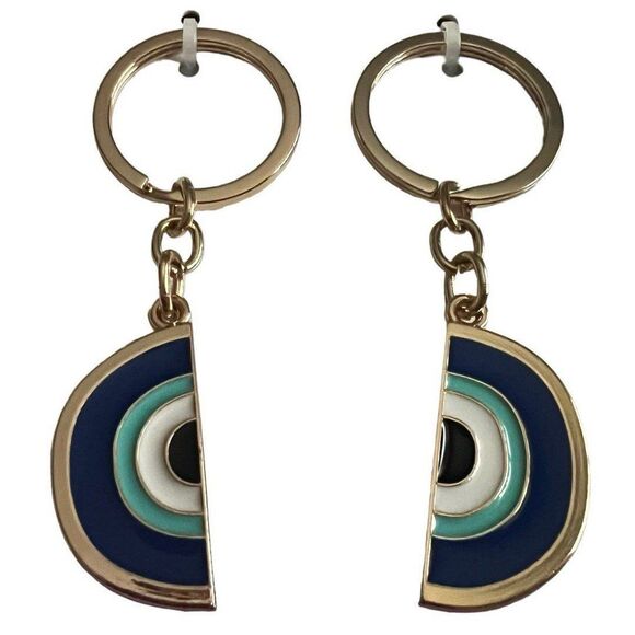 Set of 2 Evil Eye Friendship Keychains - Picture 1 of 6